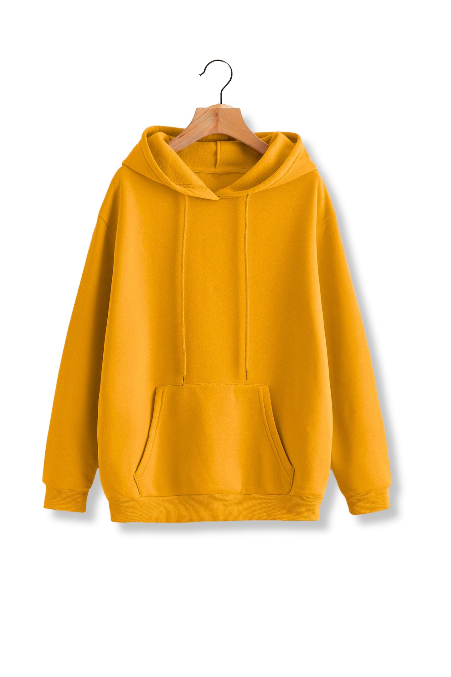 Unisex French Terry Hoodies - Mustard