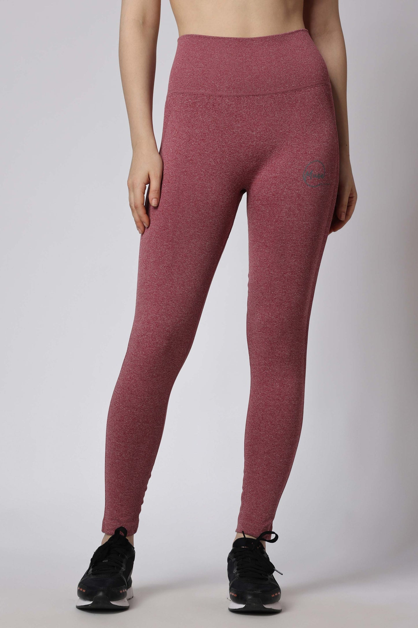 Women's Muse Seamless Leggings - Dark Red