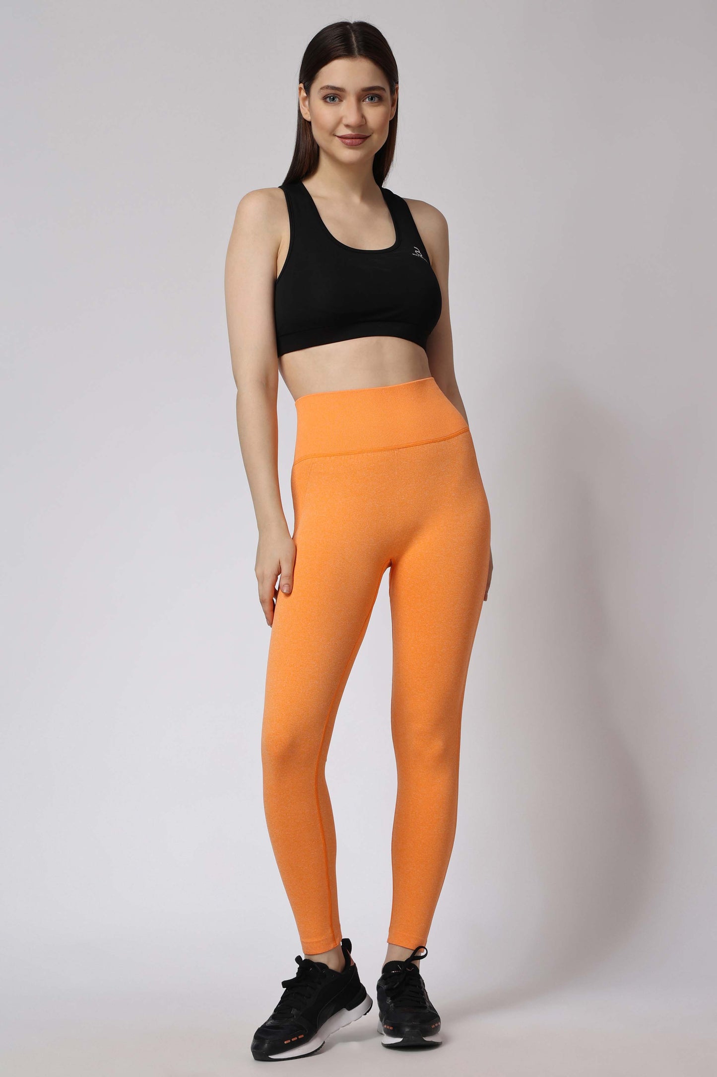 Women's Muse Seamless Leggings - Orange