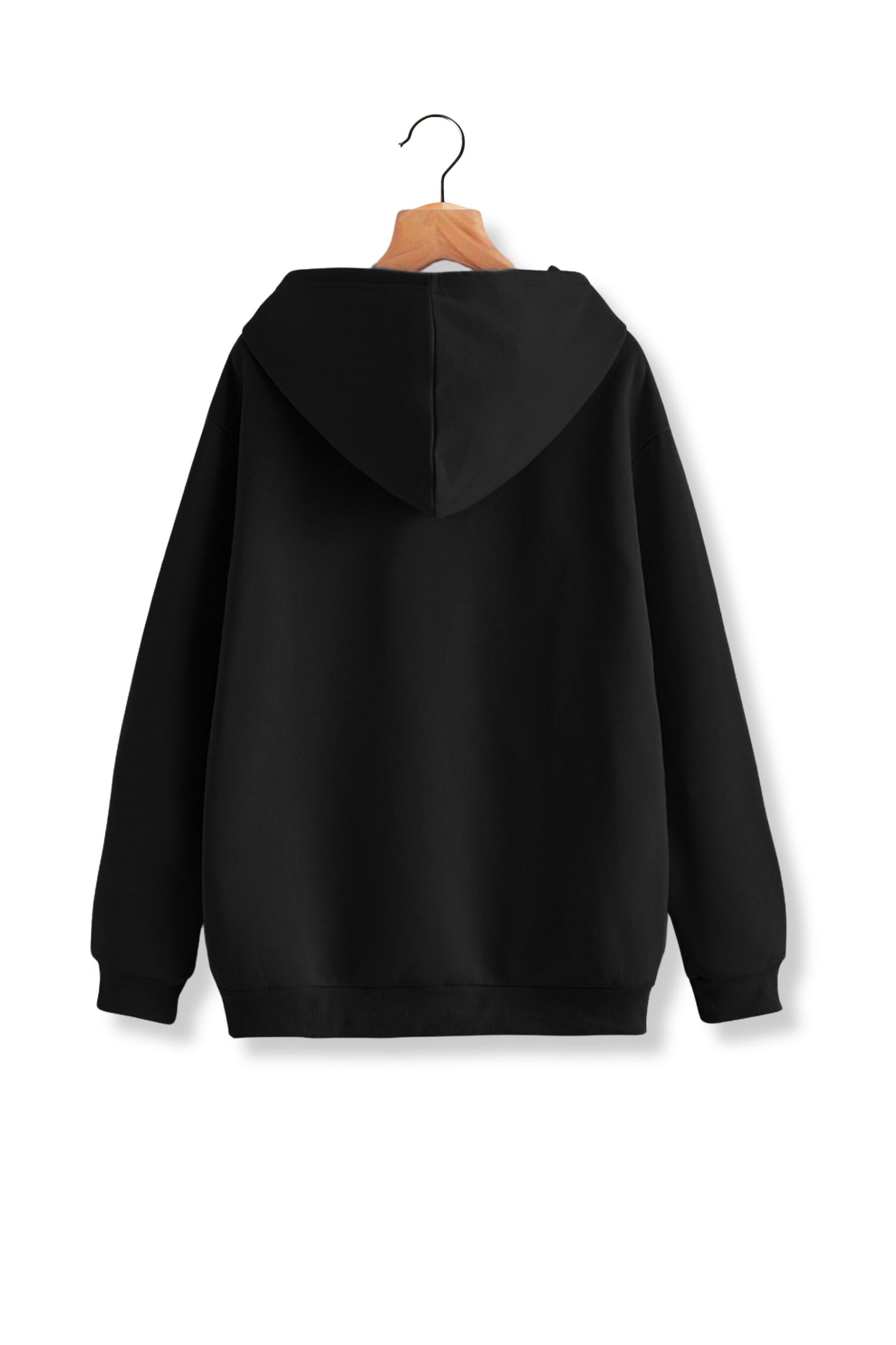 Unisex French Terry Hoodies - Black