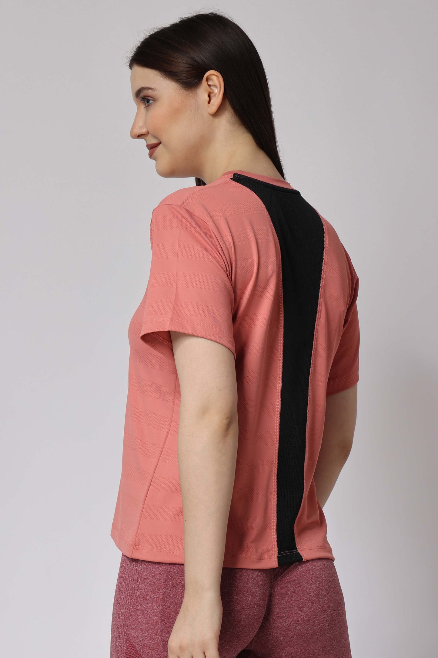 Women's Polyester Tee - Peach