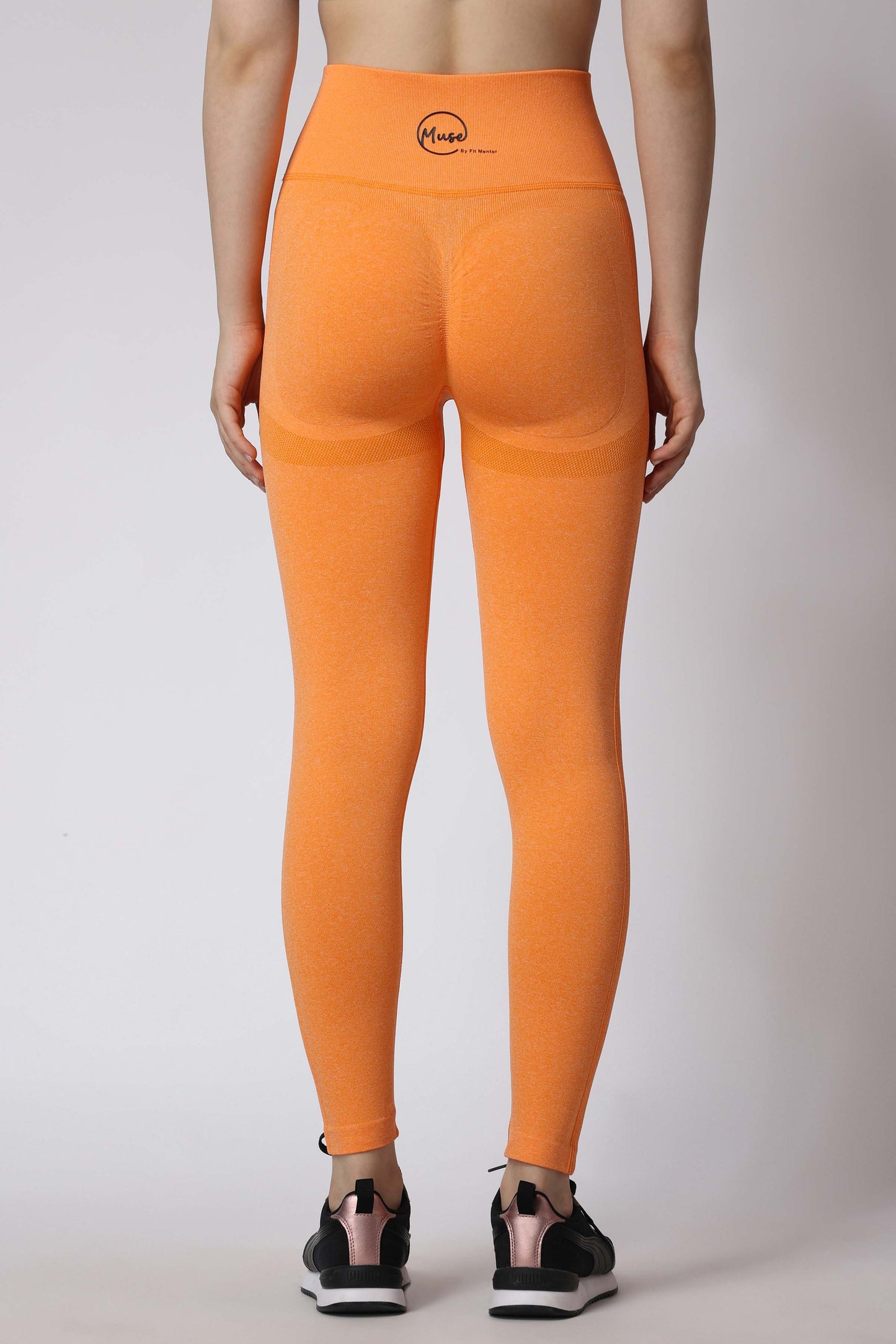 Women's Muse Seamless Leggings - Orange