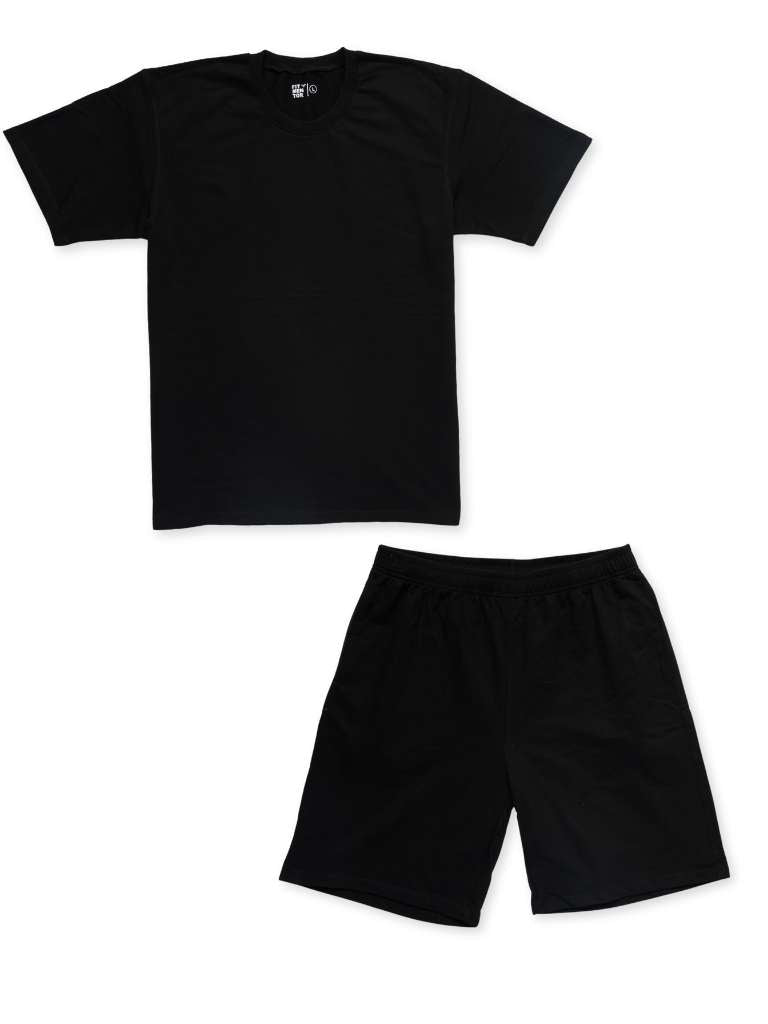 Men's Leisure Coord Set - Black