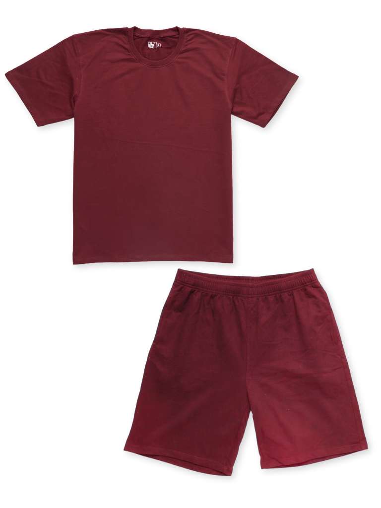 Men's Leisure Coord Set - Maroon