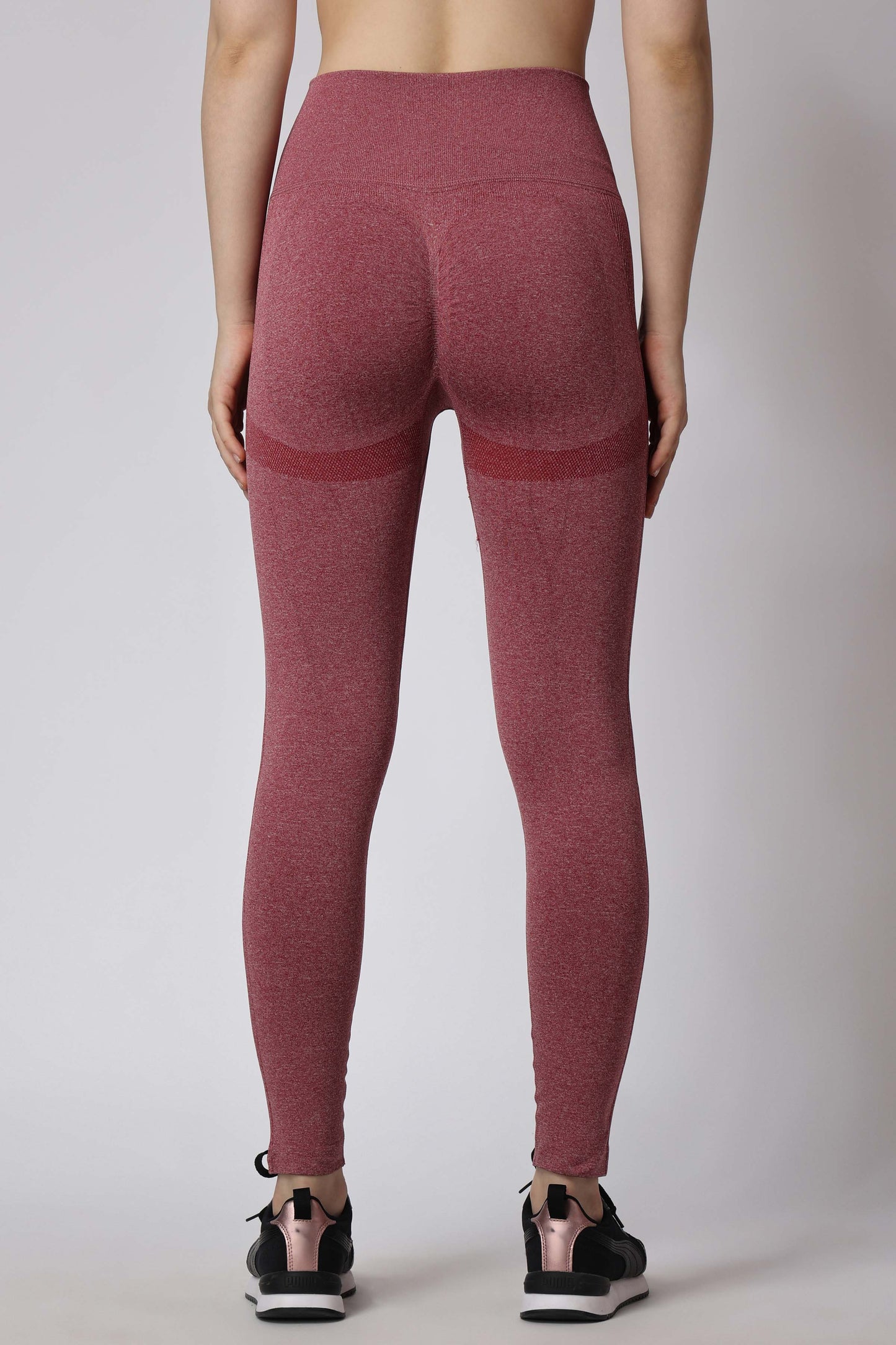 Women's Muse Seamless Leggings - Dark Red