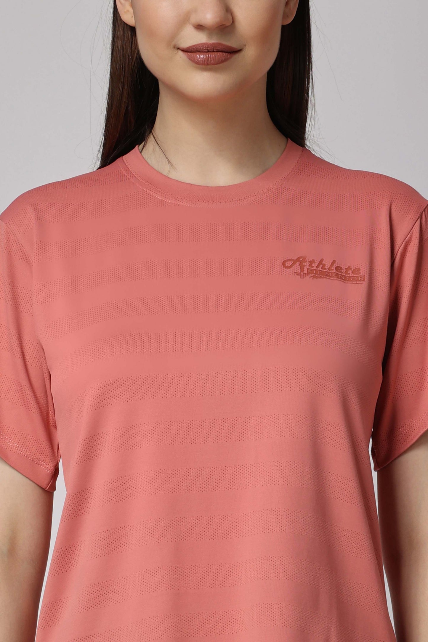 Women's Polyester Tee - Peach