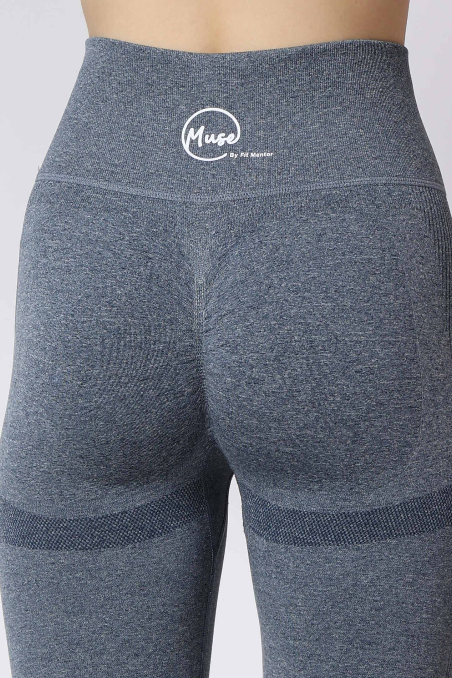 Women's Muse High Waisted Leggings - Blue/Grey