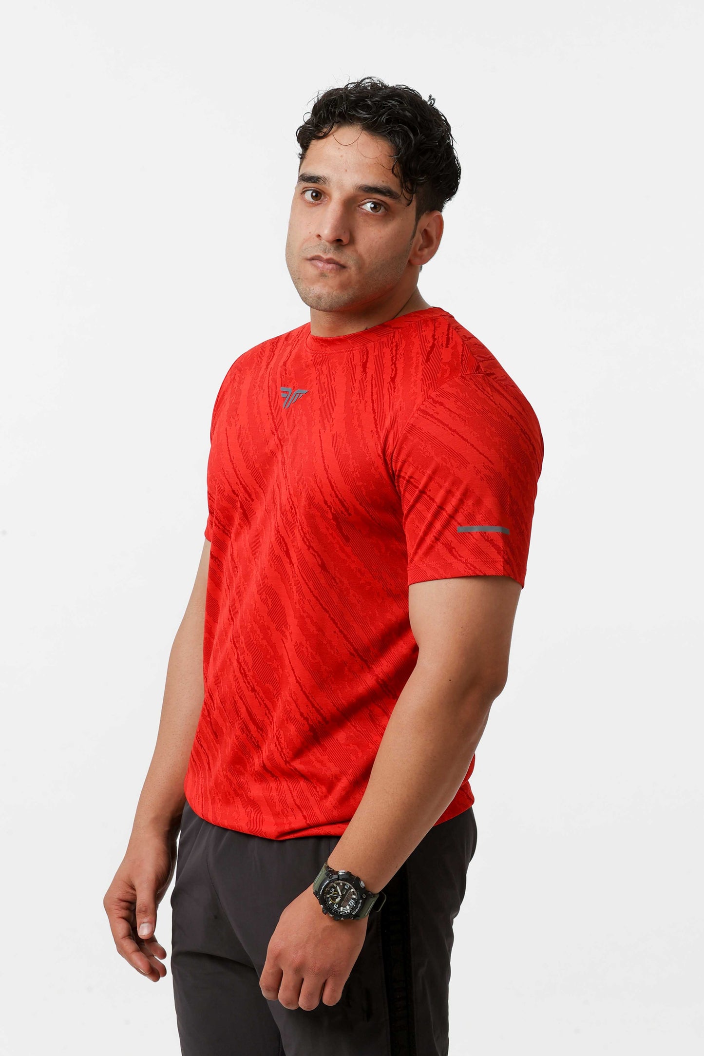 Men's Thunder Workout/Training Tee - Red