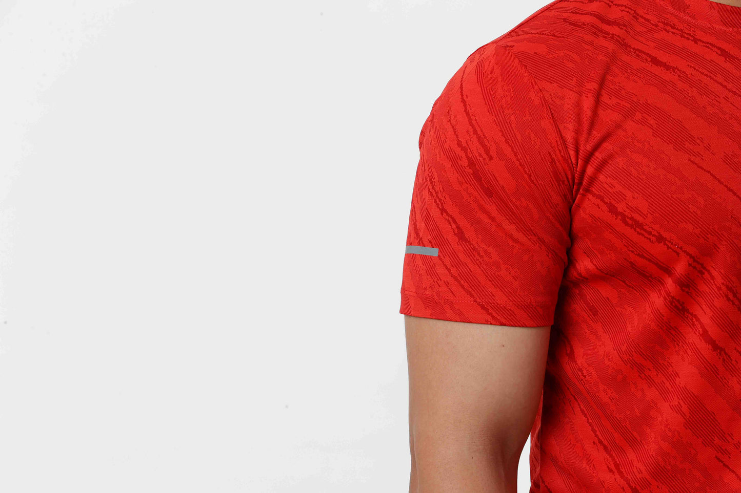 Men's Thunder Workout/Training Tee - Red