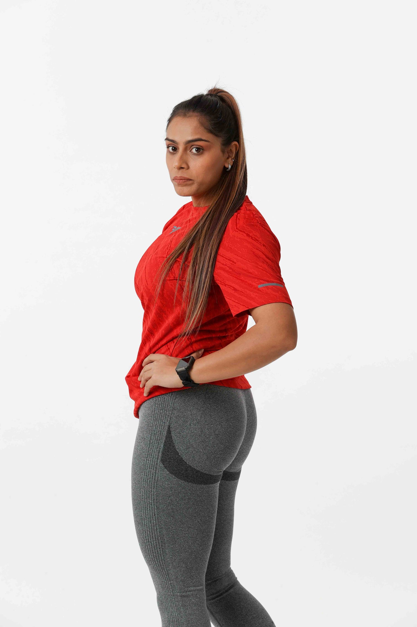 Women's Thunder Workout/Training Tee - Red