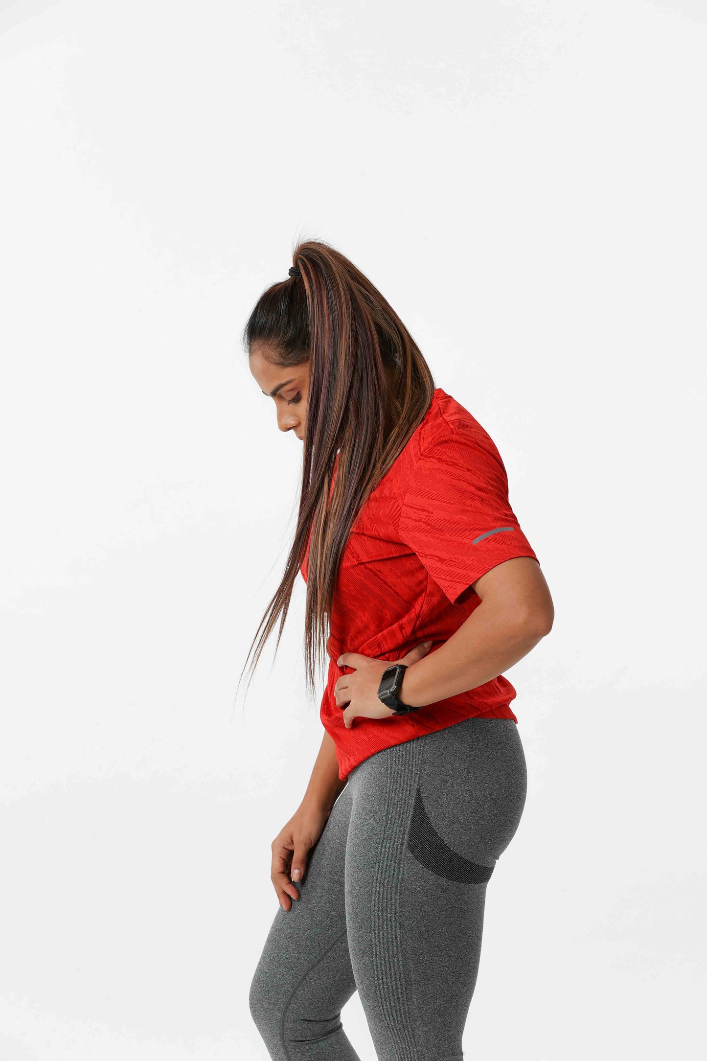 Women's Thunder Workout/Training Tee - Red