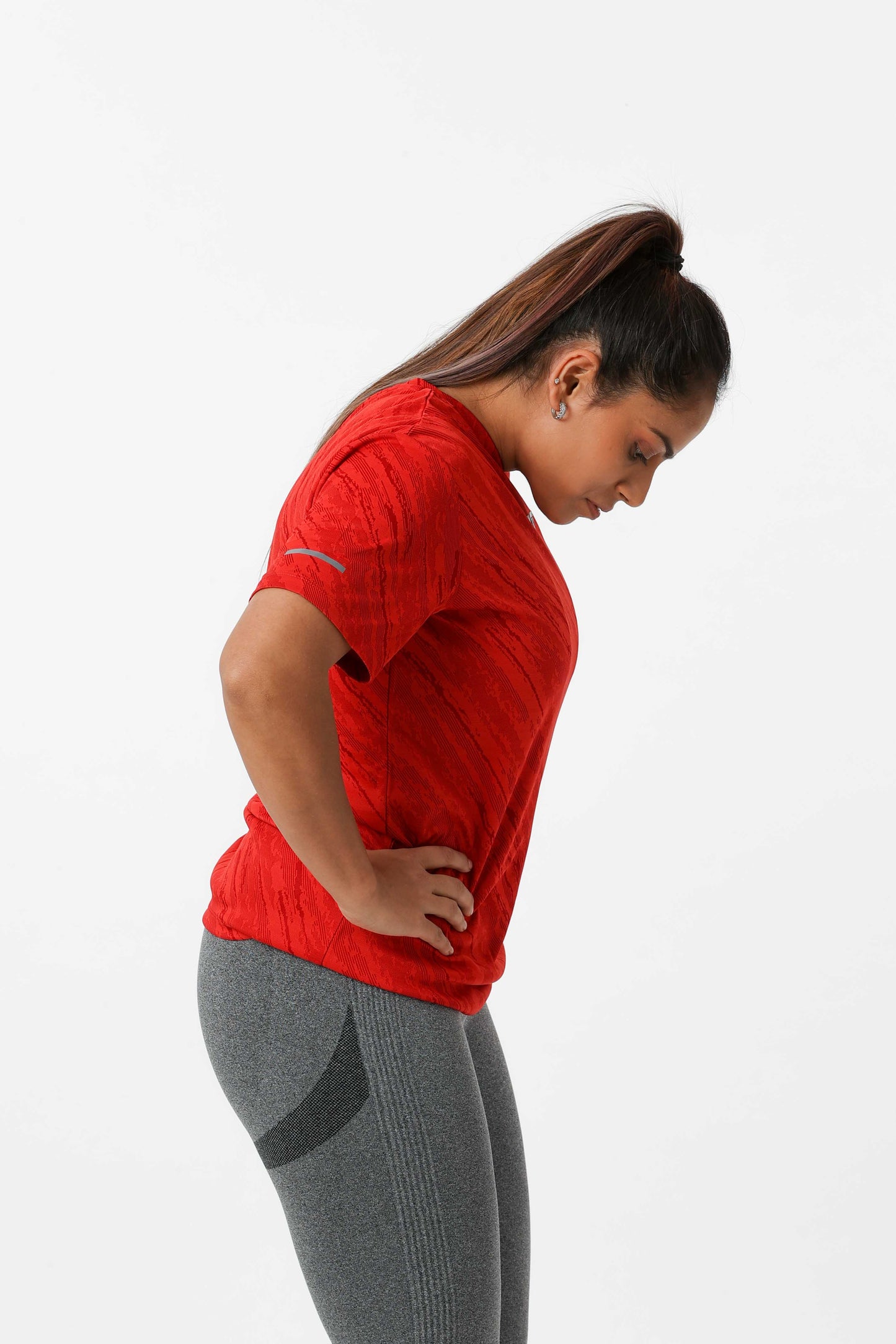 Women's Thunder Workout/Training Tee - Red