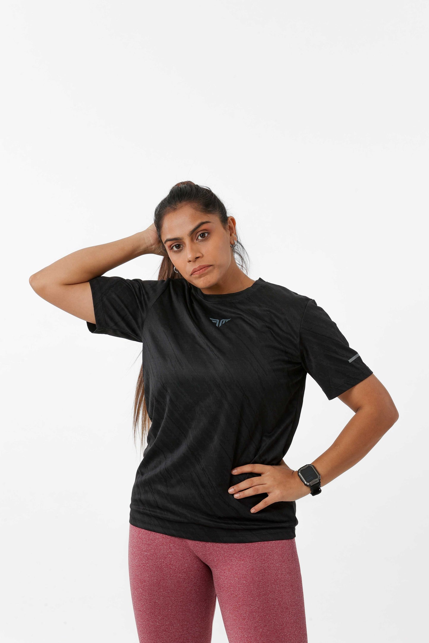 Women's Thunder Workout/Training Tee - Black