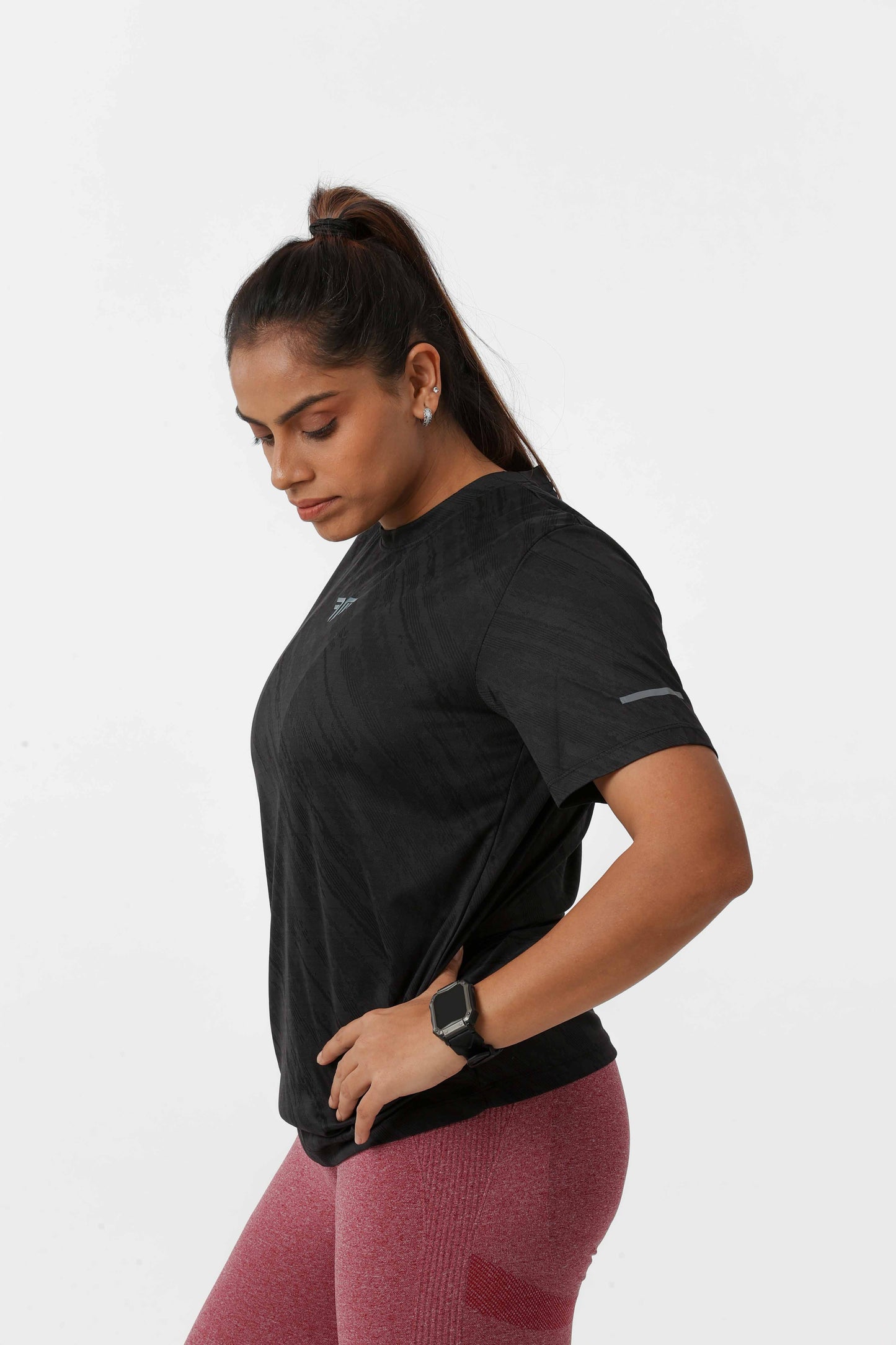 Women's Thunder Workout/Training Tee - Black