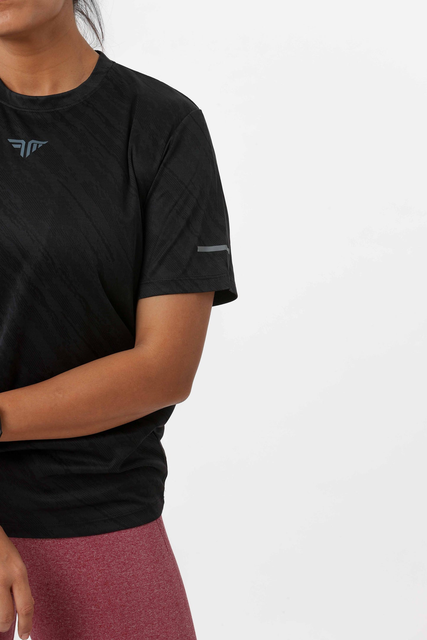 Women's Thunder Workout/Training Tee - Black