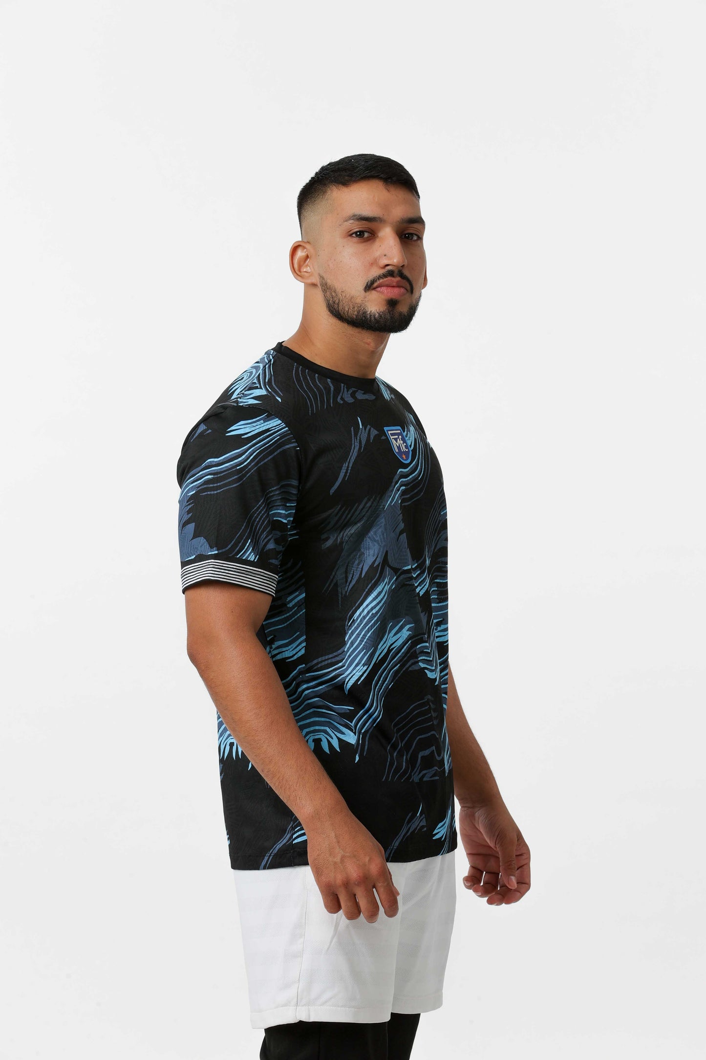 Unisex Customised Sports Jersey - Blue Waves