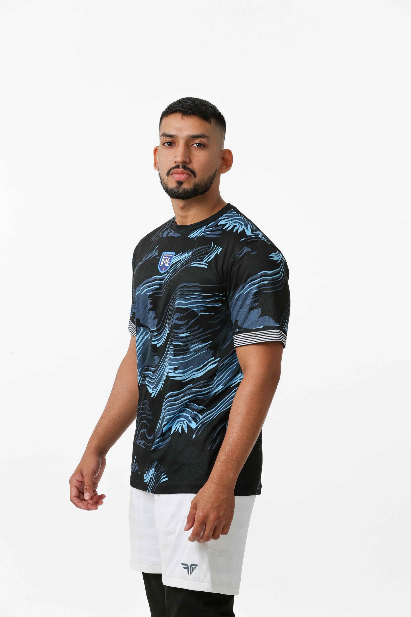 Unisex Customised Sports Jersey - Blue Waves