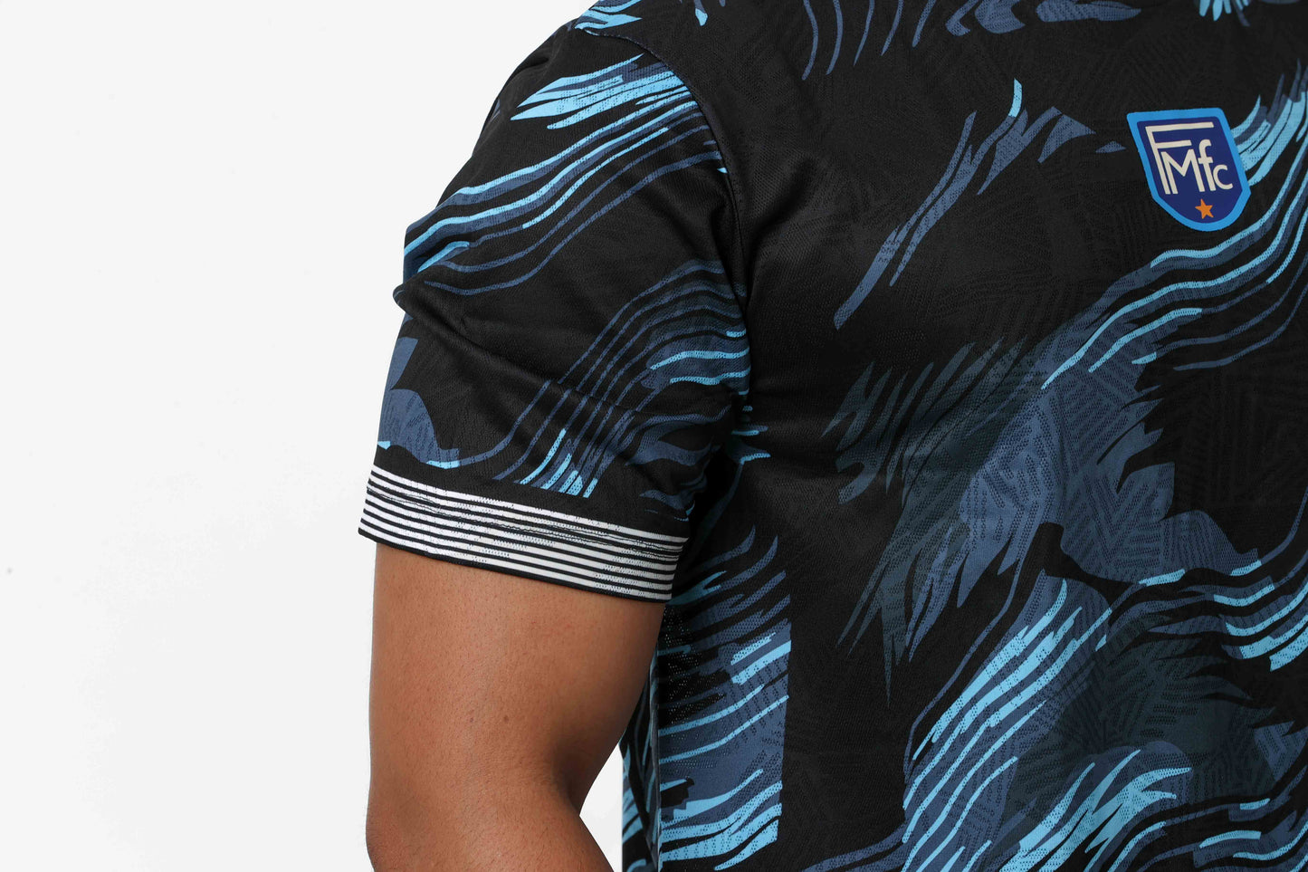 Unisex Customised Sports Jersey - Blue Waves