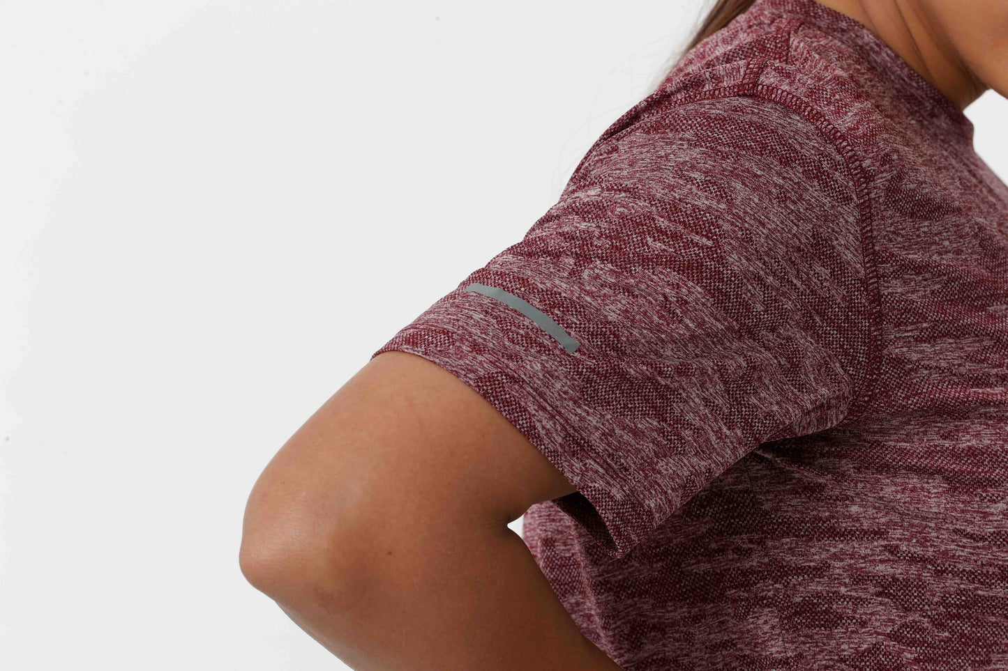 Women's Jacqaurd Workout/Training Tee - Red