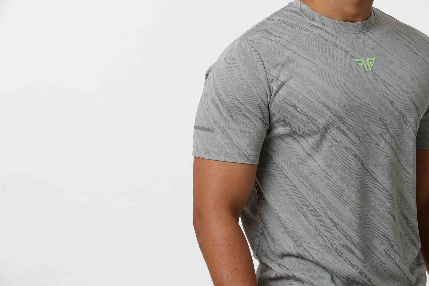 Men's Thunder Workout/Training Tee - Light Grey