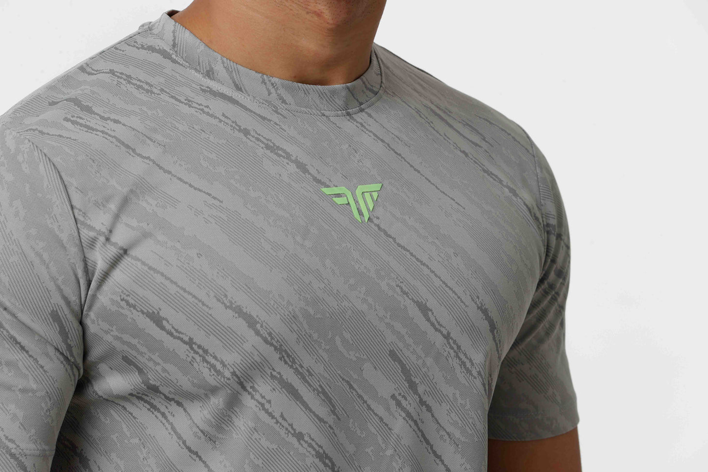 Men's Thunder Workout/Training Tee - Light Grey