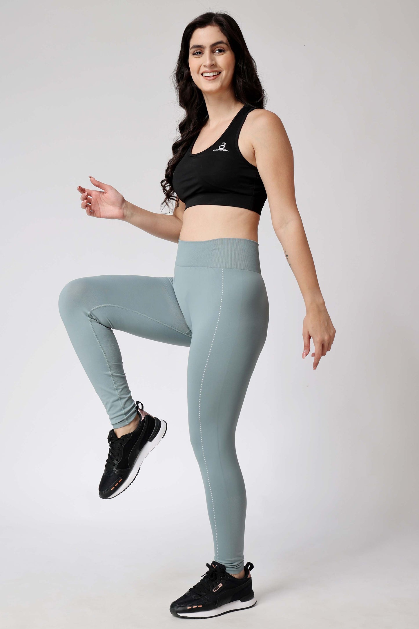 Women's Muse Seamless Leggings - Light Green