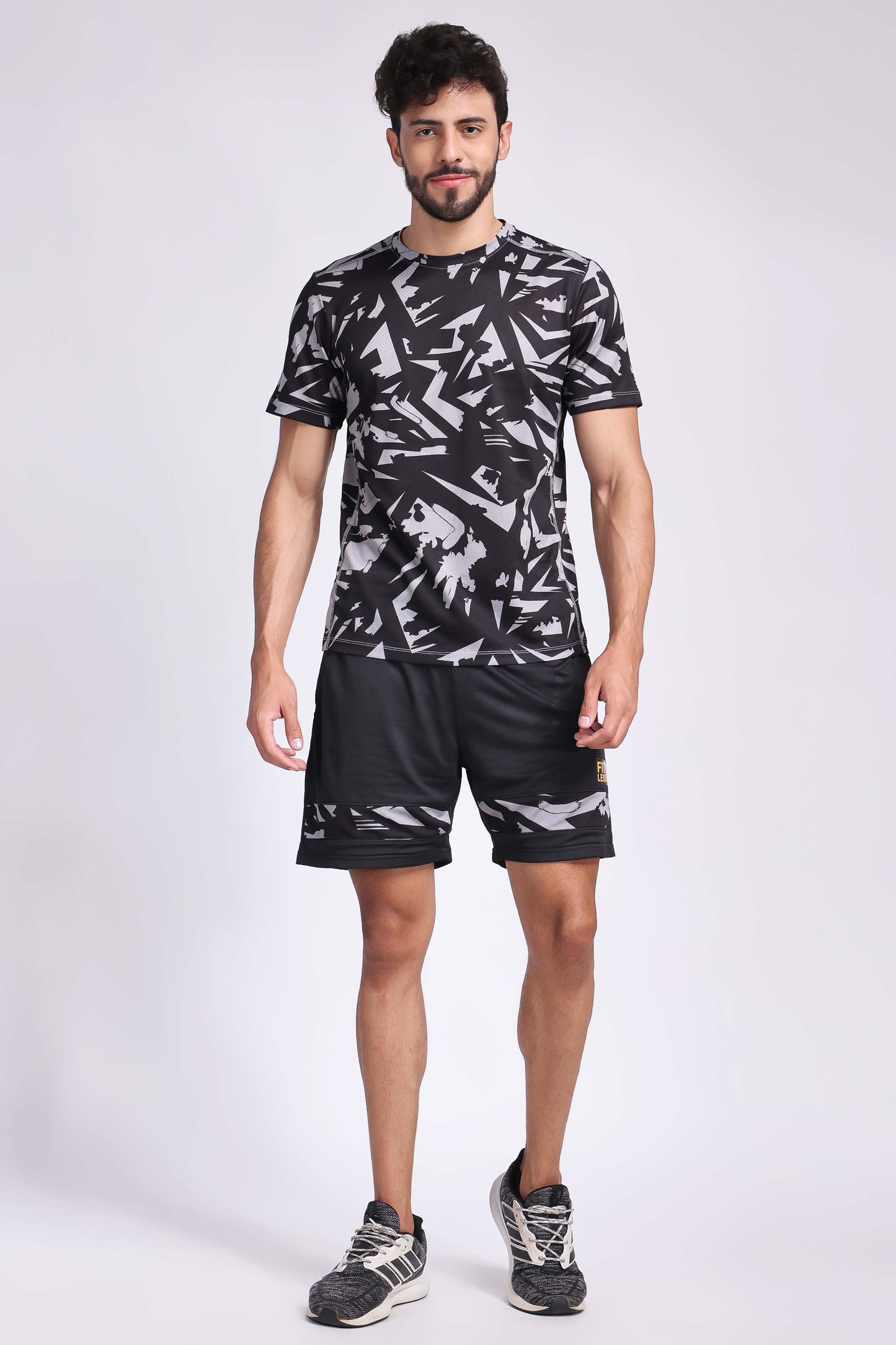 Men's Onyx Tennis Coord Set - Black