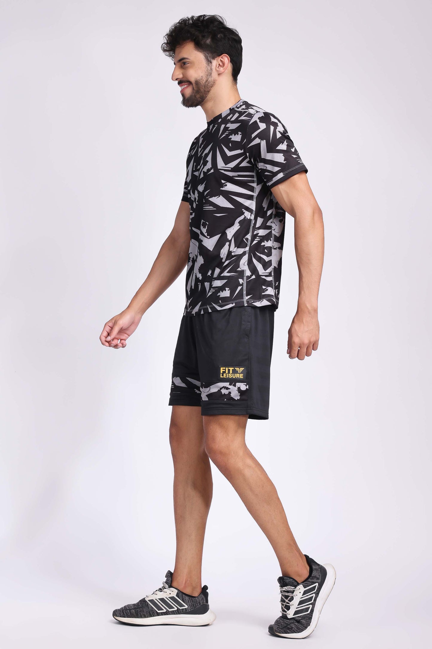 Men's Onyx Tennis Coord Set - Black