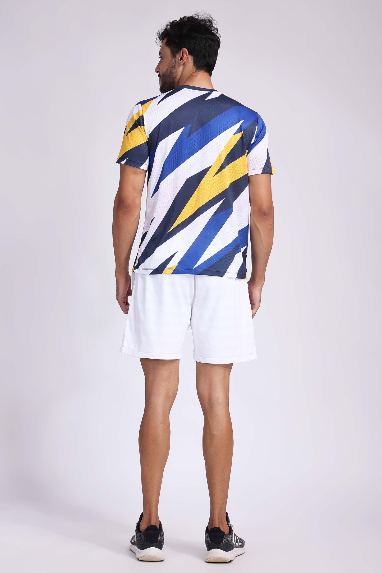 Men's Topaz Badminton Coord Set - White/Yellow