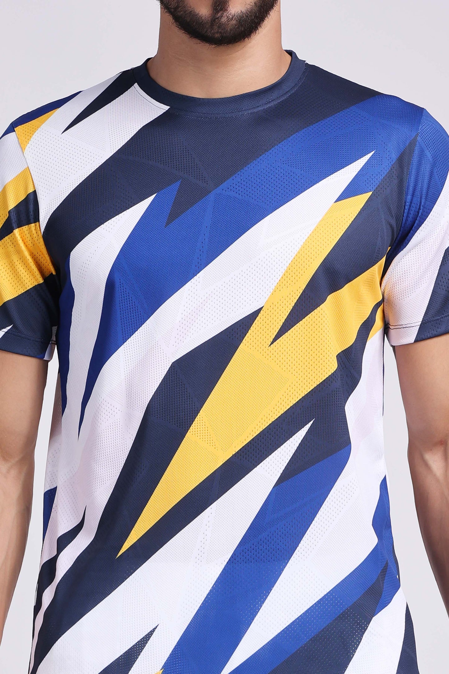 Men's Topaz Badminton Coord Set - White/Yellow