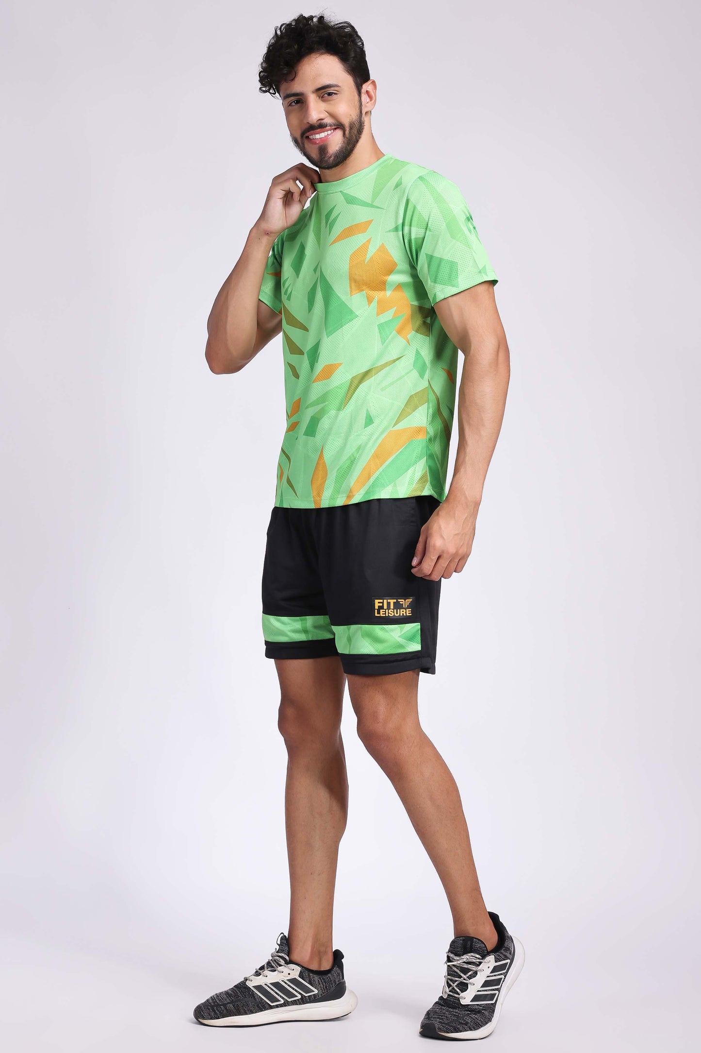 Men's Agate Tennis Coord Set - Neon Green