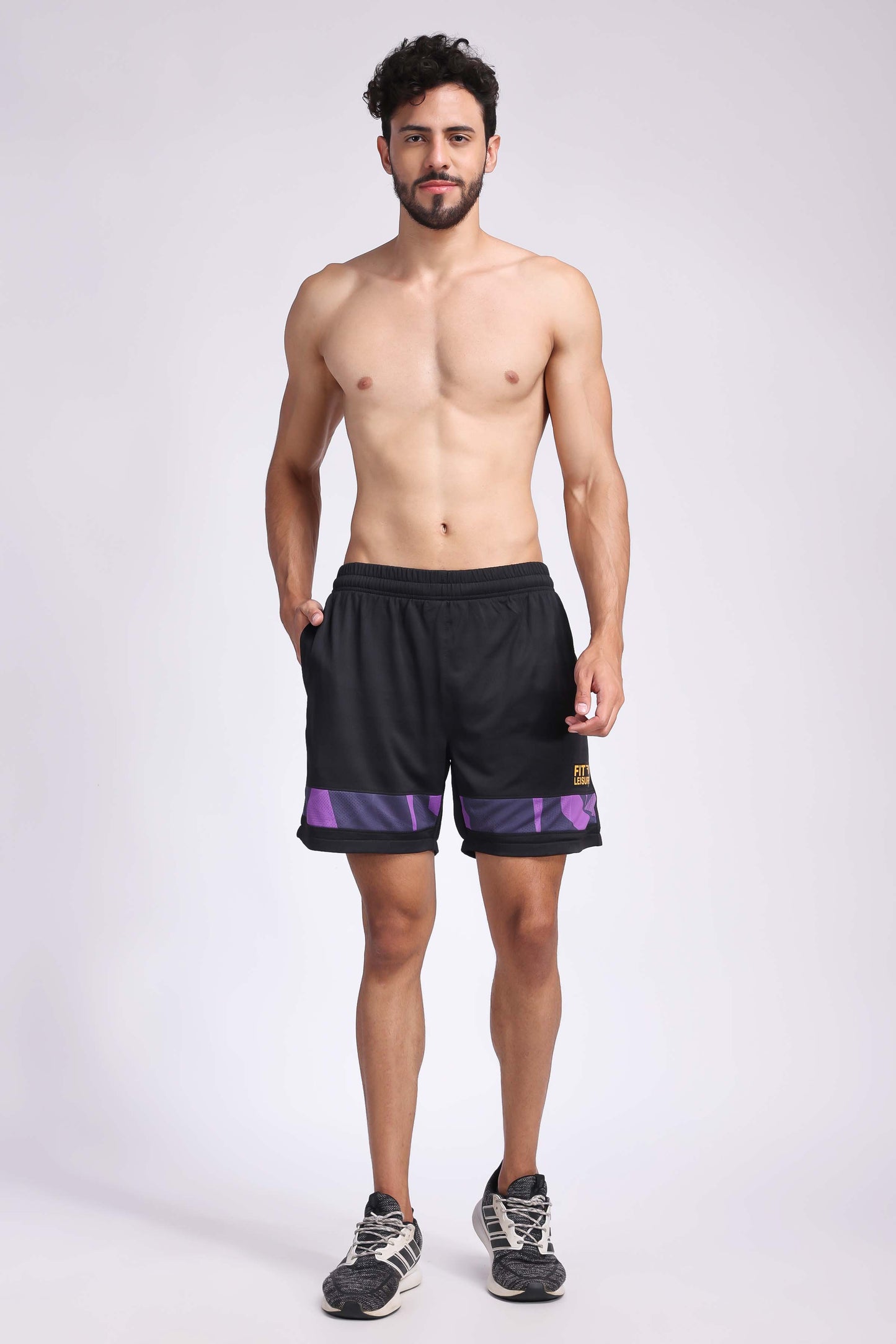 Men's Sapphire Badminton Shorts - Dark Purple
