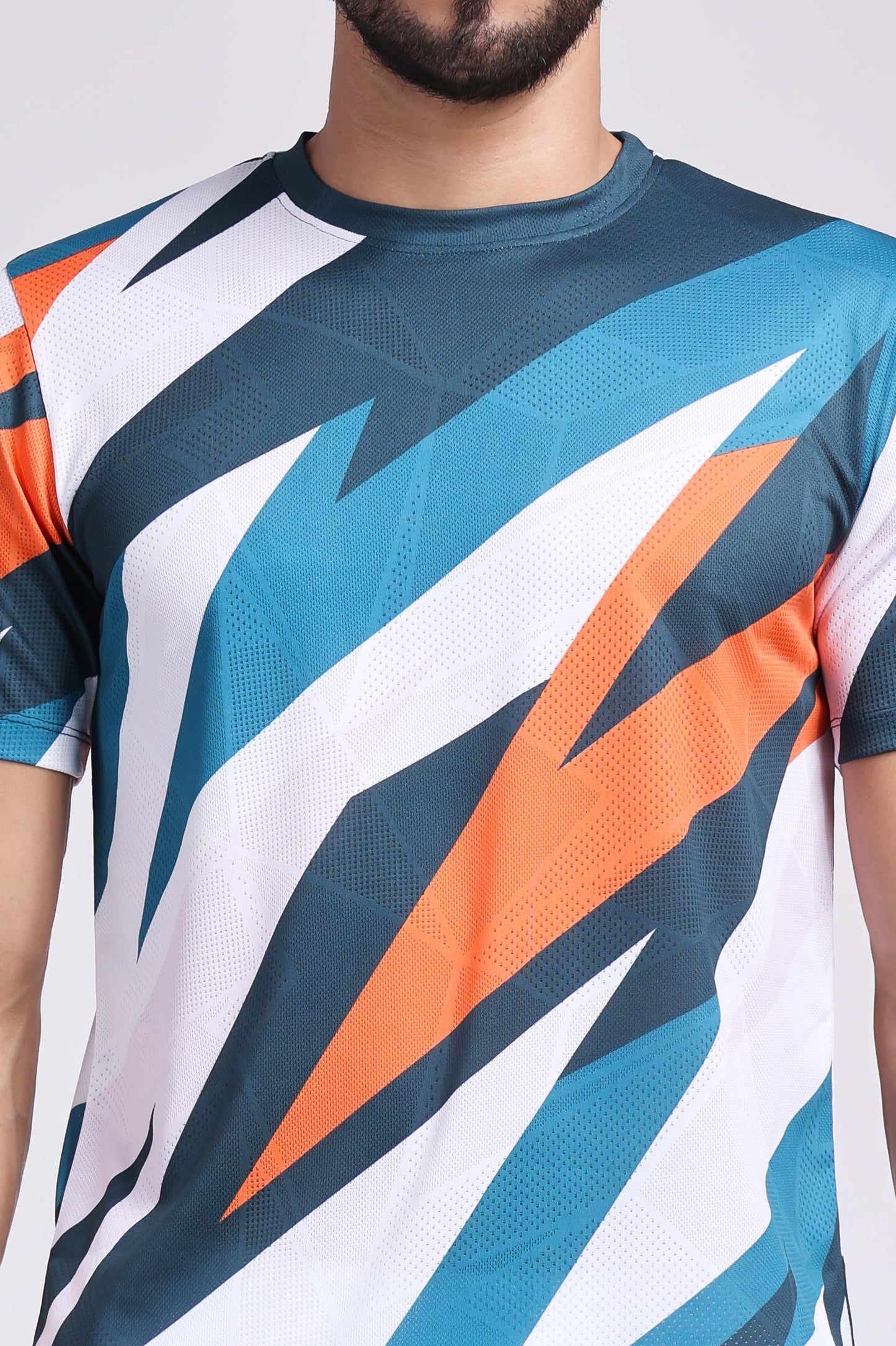 Men's Pyrite Tennis Coord Set - White/Orange