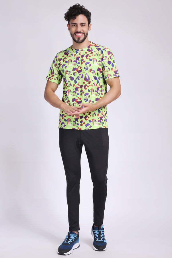 Men's Peridot Tee - Neon Green