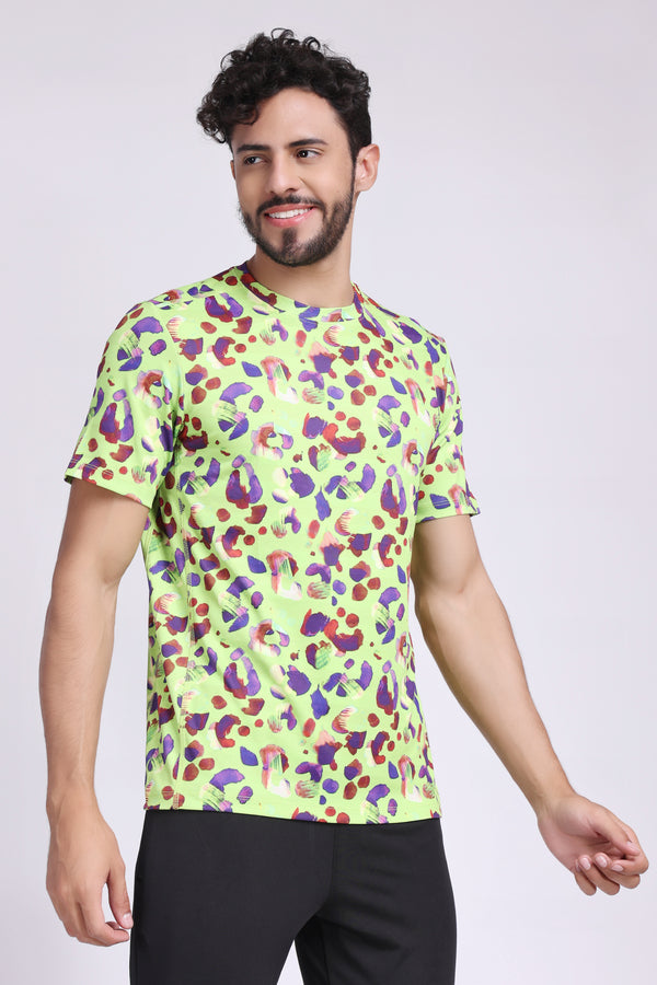 Men's Peridot Tee - Neon Green