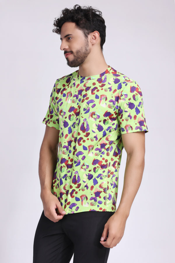 Men's Peridot Tee - Neon Green