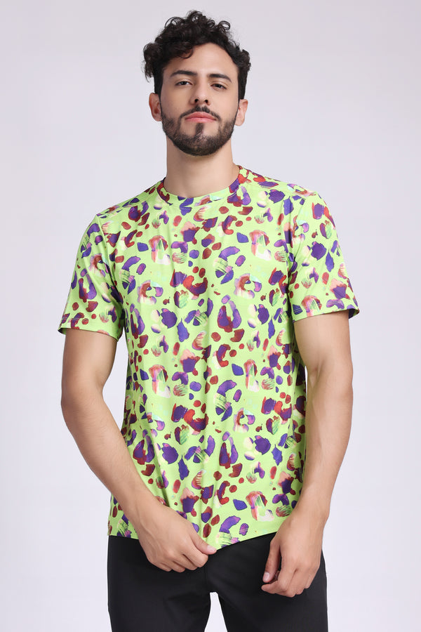 Men's Peridot Tee - Neon Green