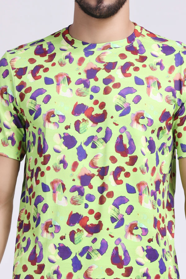 Men's Peridot Tee - Neon Green