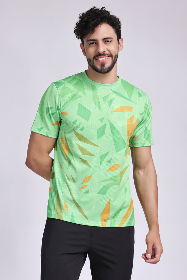 Men's Agate Tennis Tee - Neon Green