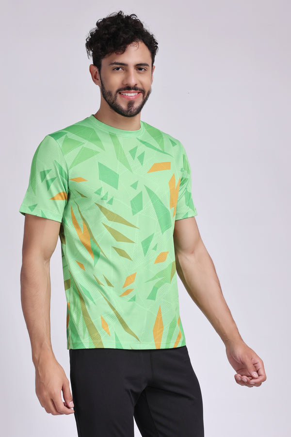 Men's Agate Tennis Tee - Neon Green