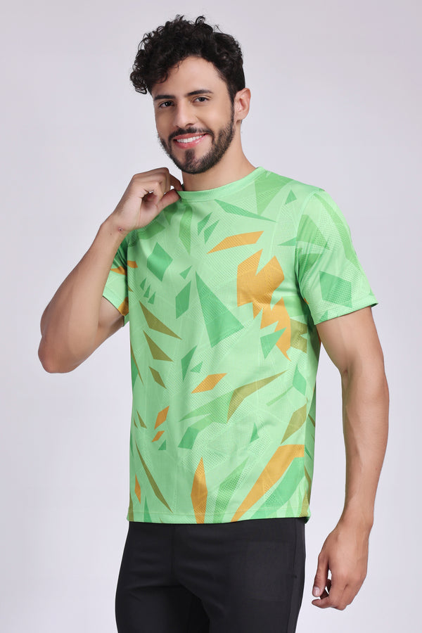 Men's Agate Tennis Tee - Neon Green