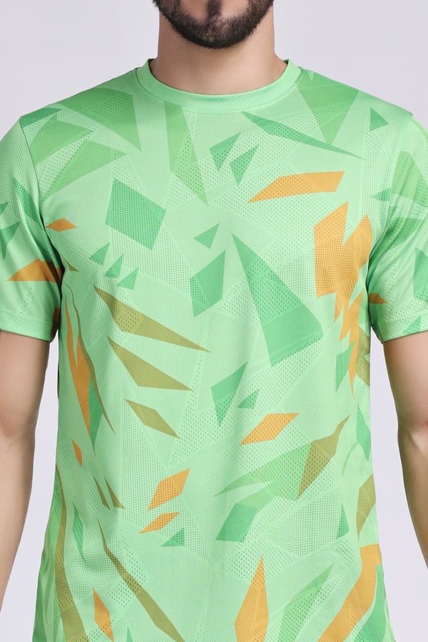 Men's Agate Tennis Tee - Neon Green