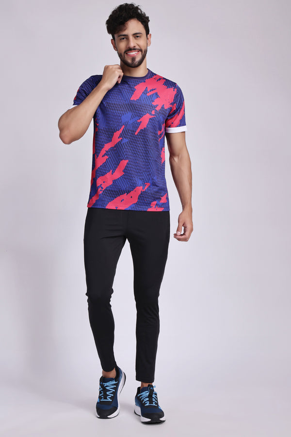Men's Azurite Badminton Tee - Purple
