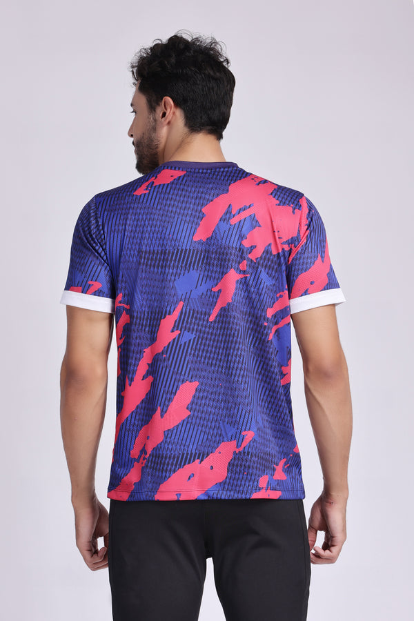 Men's Azurite Badminton Tee - Purple