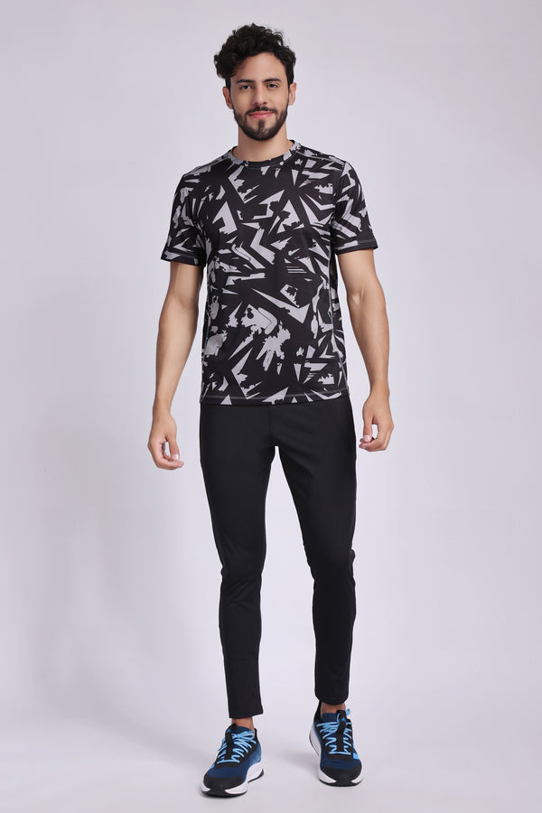 Men's Onyx Tennis Tee - Black