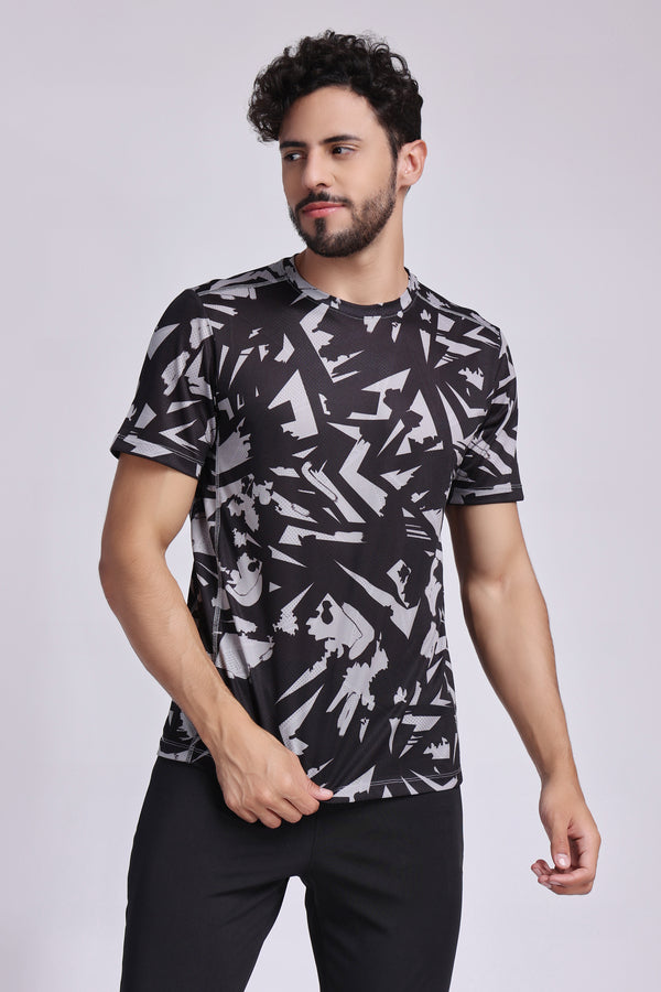 Men's Onyx Tennis Tee - Black