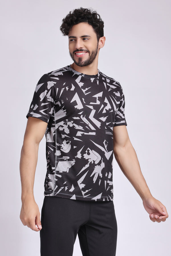 Men's Onyx Tennis Tee - Black