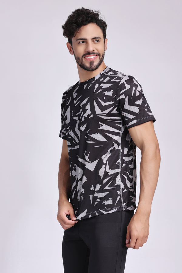 Men's Onyx Tennis Tee - Black