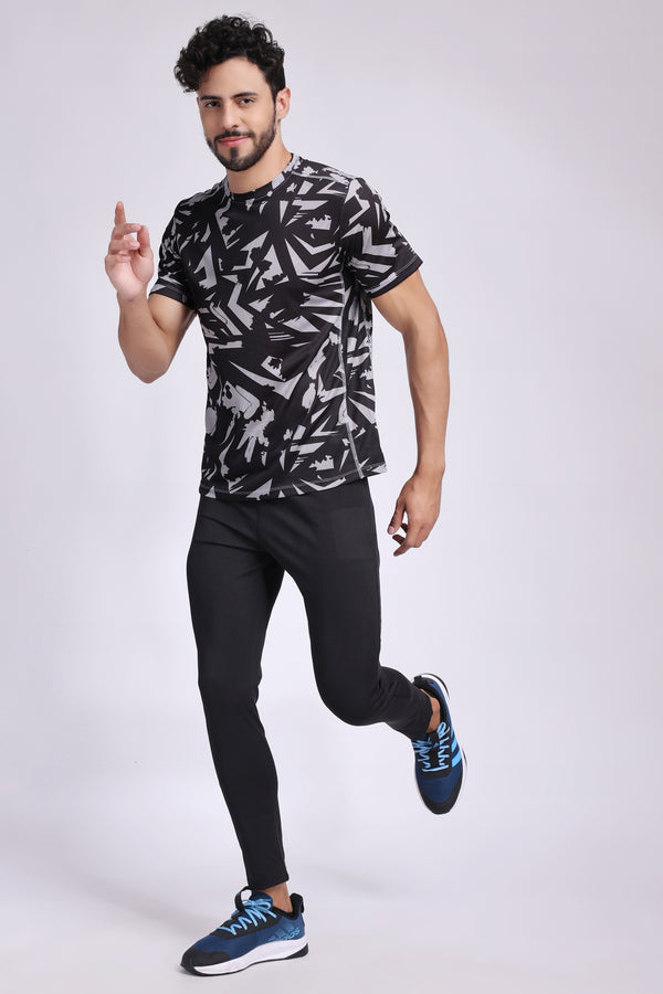 Men's Onyx Tennis Tee - Black
