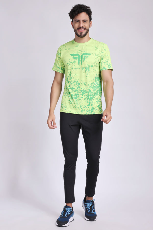 Men's Training/Workout Tee - Neon Green